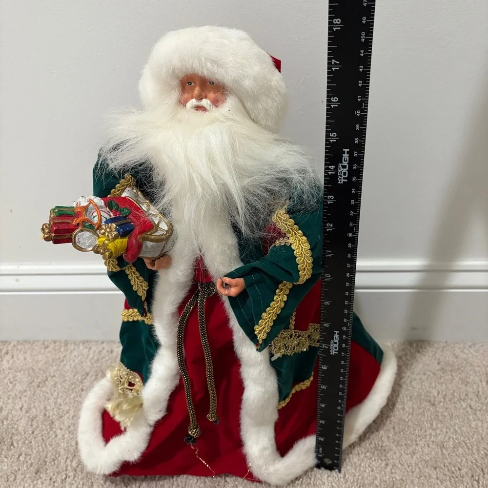 Santa Claus Christmas Tree Topper‎ or Stand Alone Decoration Old World 18